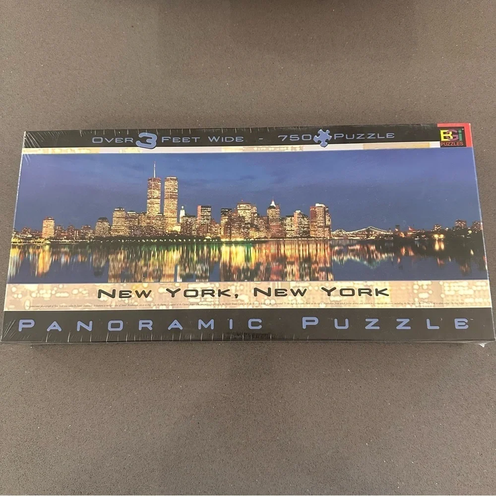 Vintage New York City Skyline Panoramic Puzzle 750 Pieces Unopened